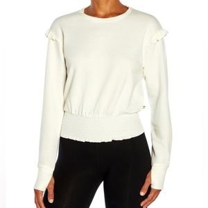 Jessica Simpson Long Sleeve Crew Neck Ruffle Top